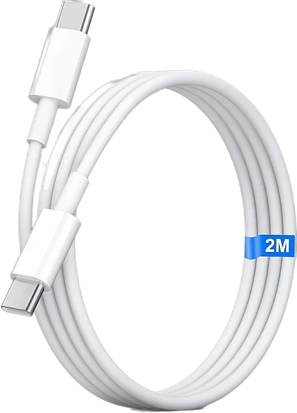 2M Type C to Type C Cable - White
