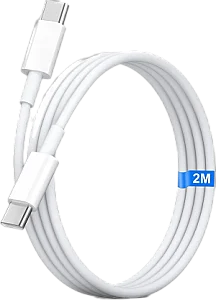 2M Type C to Type C Cable - White