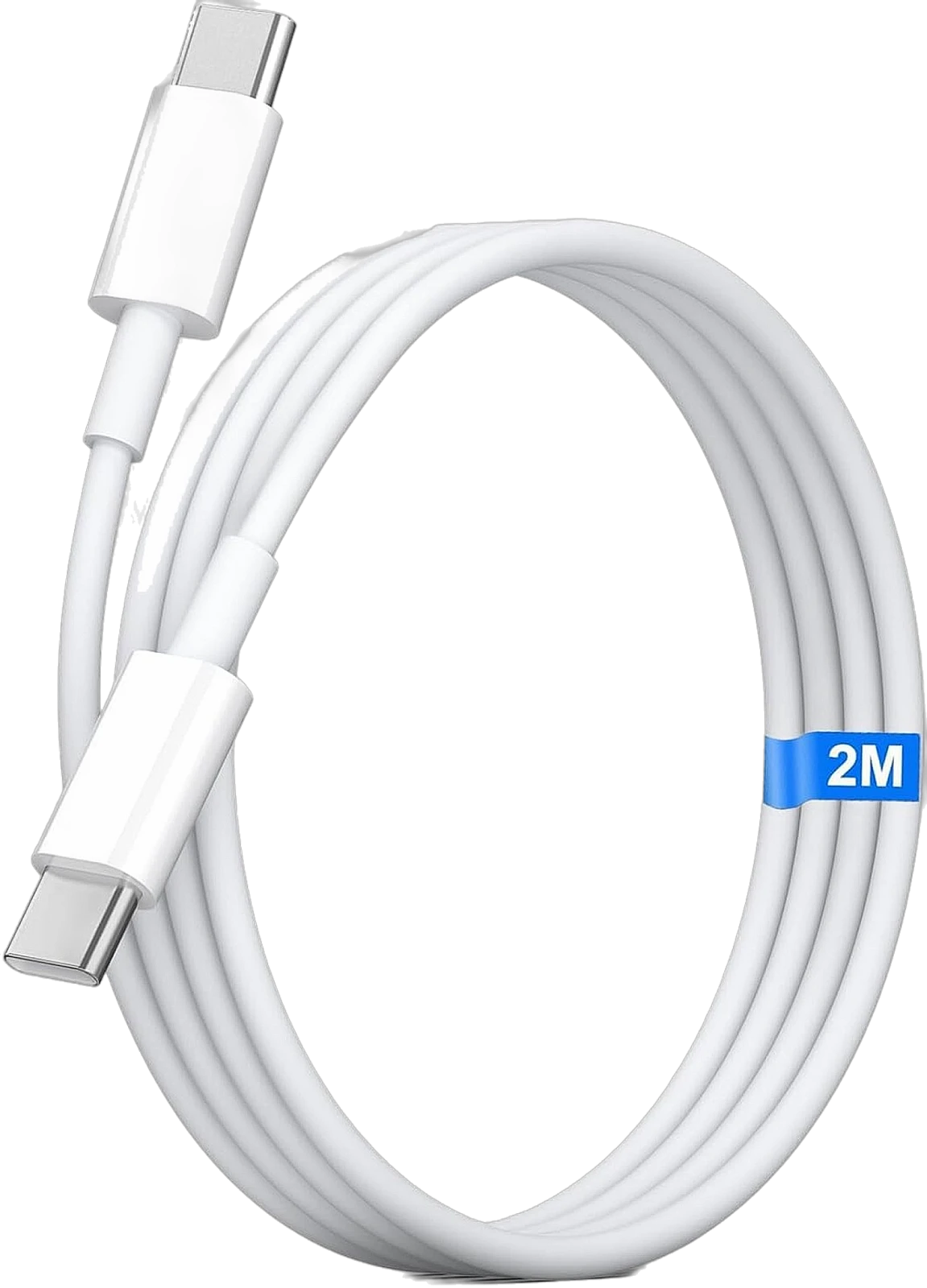 2M Type C to Type C Cable - White