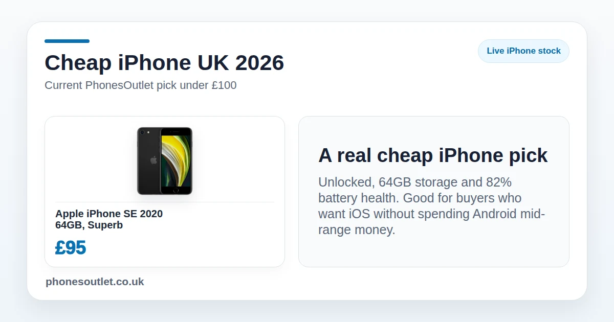 Cheap iPhone UK 2026 - Best Current Pick