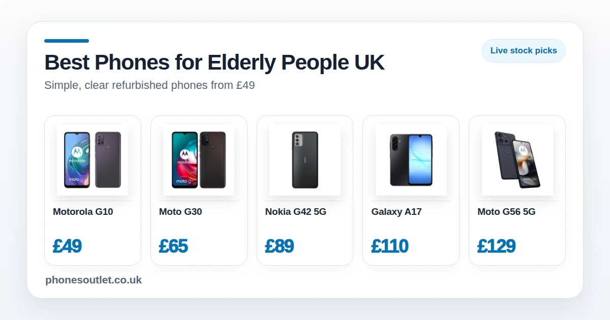 Best Phones for Elderly People UK - Simple, Clear, Reliable